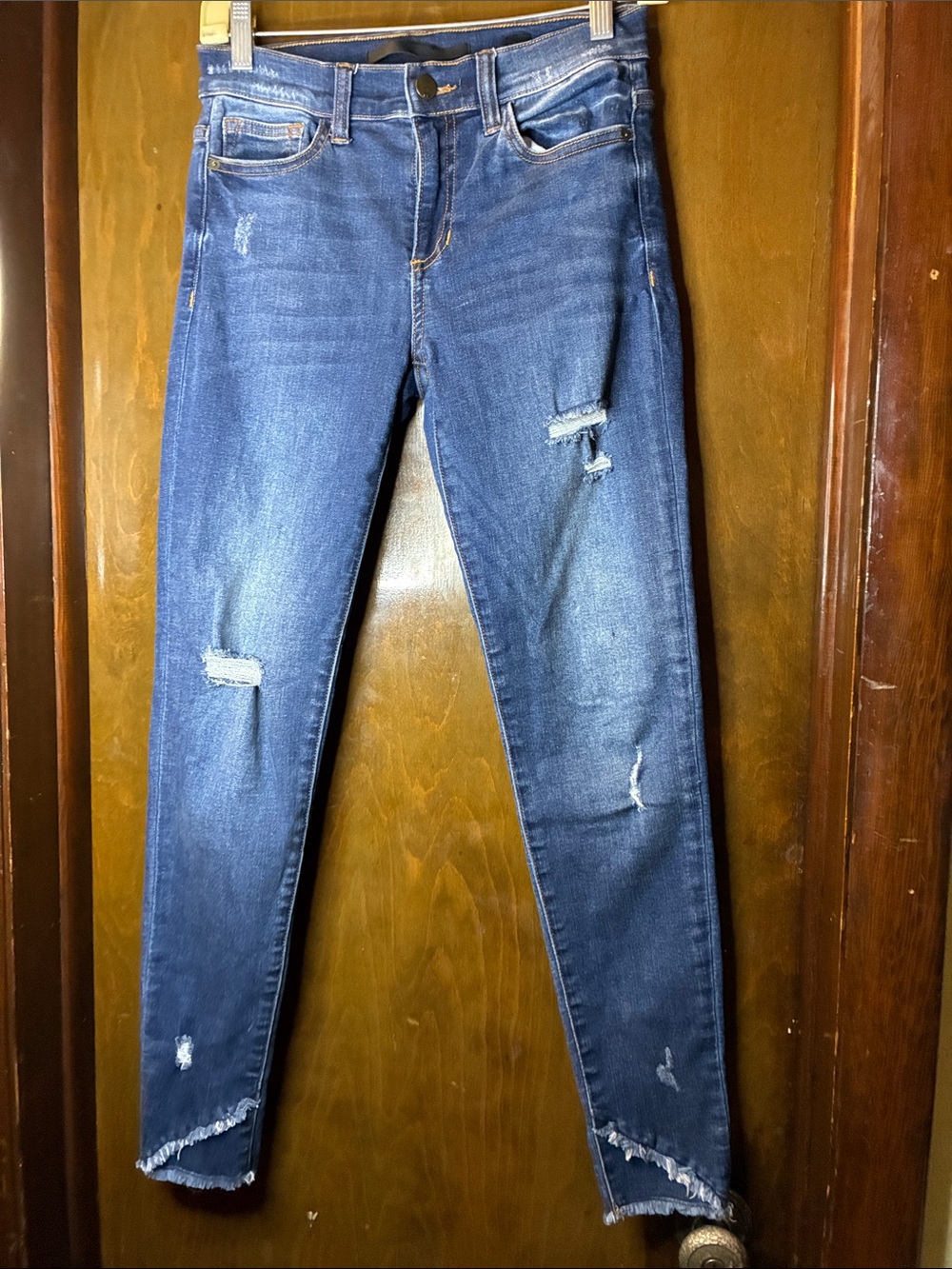 SP Black Label Blue Distressed Women's Skinny Jeans